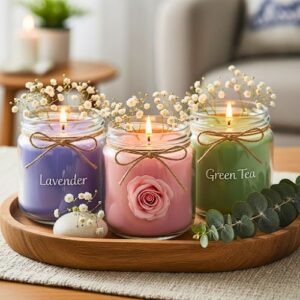 Scented Jar Candle Set of 3