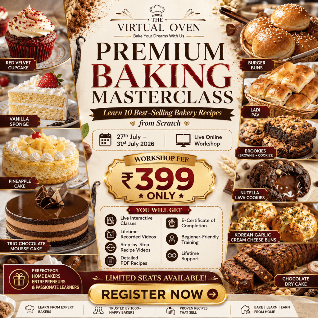 Online Baking Courses in India - 5 Day Baking Workshop 2026 by The Virtual Oven